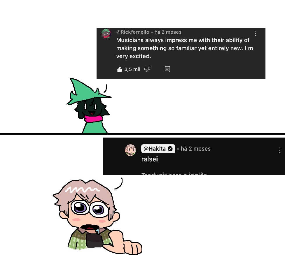 Hakita encounters a Ralsei