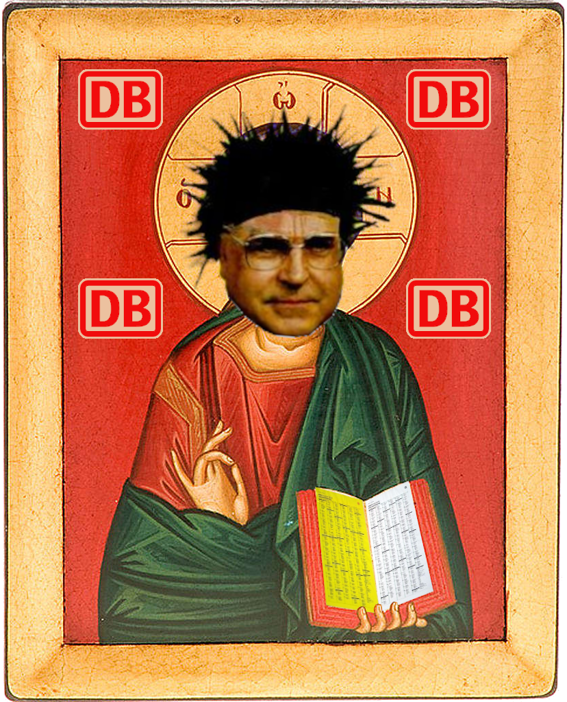 Der heilige St. Ranslite, Schutzpatron der Verspätung