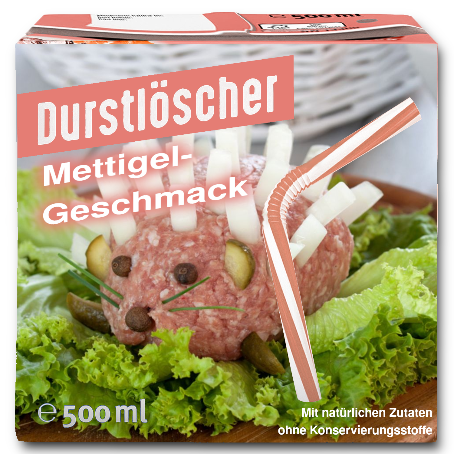 Durstlöscher mit Mettigel-Geschmack - Mit natürlichen Zutaten ohne Konservierungsstoffe